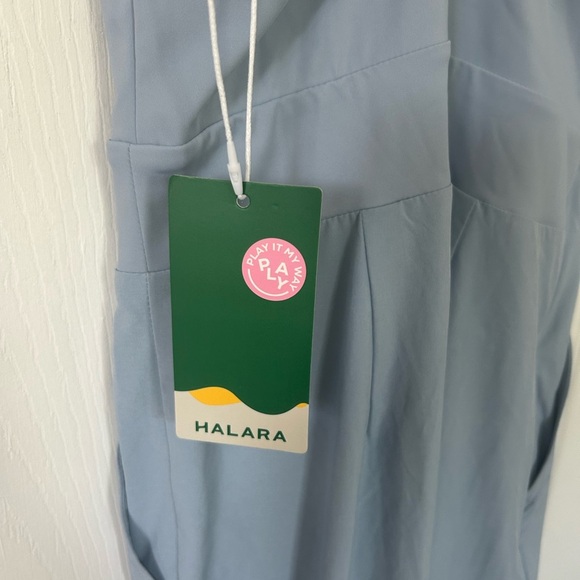 HALARA Blue Wide-Leg Jumpsuit with Spaghetti Straps - Picture 6 of 8